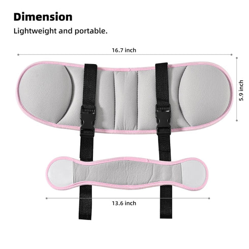 LETTON Car Seat Head Support for Child, Adjustable Toddler Car Seat Head Holder Head Strap, Safe, Breathable Head