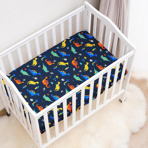 3 Pack Pack david's kids Mini Crib Sheets, Soft Breathable Premium N Play Sheets for Baby Boys Girls Neutral, Playard