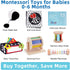 0-6 0-6 1st 0 6 12 18 KMTJT Montessori Toys for Babies Months | Learning Educational Box Wooden Toys for Baby Infant