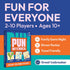 2-10 Gouda Games Pun Intended - Hilarious Picture Guessing Card Game for Families & Adults, Fast-Paced Wordplay Fun