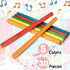 Yookeer 30 Pcs Rhythm Sticks for Kids - Wooden Lummi Music Toys Percussion Instruments for Classroom Play