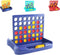 4 in a Row Game - Classic Family Fun Game with 6 Spare Discs for Kids Ages 3-12 (Blue)