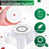 Dual Deck Revolving Card Holder - 360 Degree Poker Playing Cards Holder for Canasta, Clear Tray Poker Card Deck