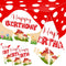 Dydamud Mushroom Birthday Party Decorations, 3PCS Mushroom Tablecloth Plastic Table Cloth for Mushroom