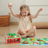 1 2 3 1-3, 1 1st JAUNTY Montessori Toy for Toddlers Years Old, Wooden Farm Shape Sorting Toy for Baby Boys Girls