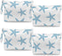 Fokongna 4PCS Favors Starfish Wet Bag Wet Dry Bag Beach Bags for Swimsuit