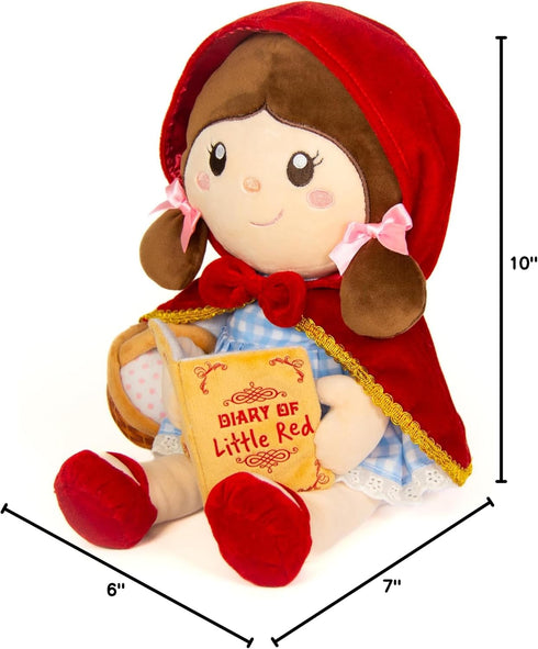 Cuddle Barn Lil Red Storyteller Red Riding Hood Animated Plush Storytelling Toy, 10 inches