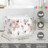 Clastyle Rectangle Rose Floral Baby Girl Gift Basket for Outdoor Towel Storage, Pool Toy, and Beach Blanket