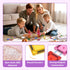 52PCS Set 3+ Mini Magnetic Tiles for Toddlers,Travel Magnetictile with Iron Case for Kids,Magnet Blocks Building Toys