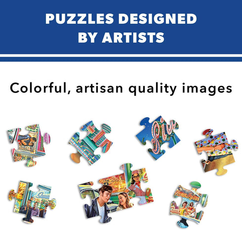White Mountain Puzzles Jigsaw Puzzle, Out to Lunch, 1000 Pieces