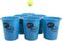 Hey! Play! Large Beer Pong Outdoor Game Set: 12 Buckets, 2 Balls, Tote Bag for Kids & Adults