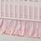 Brandream Crib Bed Skirt for Baby Girls Boys Blush Pink Boho Bohemian