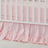 Brandream Crib Bed Skirt for Baby Girls Boys Blush Pink Boho Bohemian
