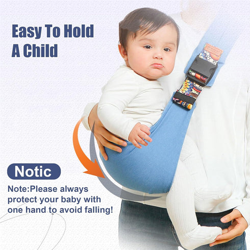 Beyoik 10-30 lbs(Rainbow) Baby Sling Carrier,Baby Sling,Toddler Carrier,Adjustable and Non-Slip Hip Seat Carriers