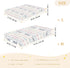 miaozhen 1 Pack 52x28 Cotton Baby Crib Sheets Soft Breathable Manga Whale Plaid Offwhite Toddler Mattresses for Nursery