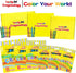 20 Sets 5 Packs (100 count) Packs Lucky Art of Jumbo Size Crayons - Mini Crayon Non-Toxic; Crayons in bulk for Kids