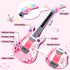 3 4 5 M SANMERSEN Kids Electric Toy Music Pink Guitars for Girl, with Strap for Kid, Toddler Musical Instrument Toys