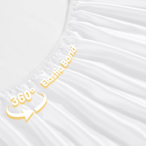 2 Pack 52" 28" 8" Horbaunal Satin Crib Sheets for Baby, x x Silky Fitted Crib Sheets, Soft Toddler Sheet Baby Mattress