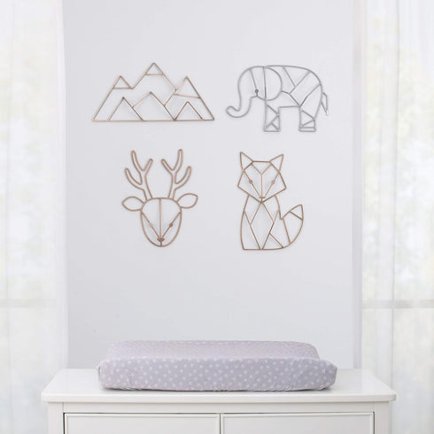 NoJo Fox Shaped Nursery Wall Décor, Copper Finish