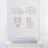 NoJo Fox Shaped Nursery Wall Décor, Copper Finish