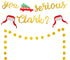 You Serious Clark Glitter Christmas Party Decorations - National Holiday Xmas Vacation Banner
