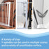 Baby Gate Banister Adapter Y-Spindle Rods - Pressure Mounted Baby and Pet Safety Gates, Extra Long Screws (Y-Grey-2