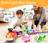 Utrena Set, 1 2 3 Toddler Train Track Toys,Electric Farm Animal Train Realistic Steam Lights Sound, Interactive Boy