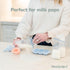 Set 2 WeeSprout Baby Food Feeder - Silicone Feeders & Reusable Freezer Tray with Lid - BPA-Free Fresh Fruit & Veggie