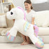 44 Inch Giant Unicorn Stuffed Animal Pillow, Cute Soft Big Plush Toy with Rainbow Wings, Gift for Kids