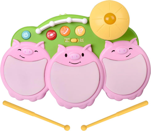 Little Piggie Drum Set Lights and Sound
