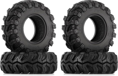 INJORA 1.0" Tires - S5 Mud Paw Crawler Tires for 1/24 RC Crawler Axial SCX24 FMS FCX24 Enduro24