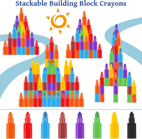 24 Pack 4-12 Set Kalysky Mini Coloring Books with Stackable Rainbow Crayons for Kids Ages | Birthday Party Favors