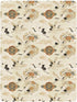 decor gift 1 Pack Japanese Cloud Flower Crane Beige Baby Crib Sheets for Boys Girls Cotton Baby Playard Sheet Soft