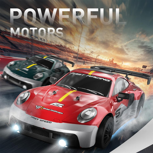 KAIMIO 1:16 4WD 30+KM/H Kids(8103-Red) RC Drift Car Full Proportional High Speed RC Car RTR with LED Lights
