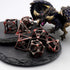 D&D Dice, Dungeons and Dragons HNCCESG Metal Dice Set for RPG MTG Table Games (Dragon Silver Bloodstained)