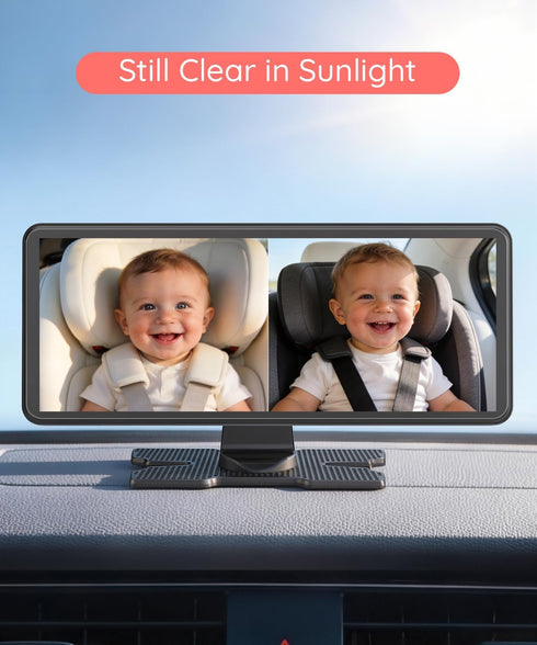 BV3 Anti-Glare Screen Protector Film Only for Orange Baby Car Monitor Display (Glossy/Mirror-Finish Screen Version)