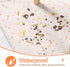 51x51 Inch CLYMENE Splat Mat for Under High Chair | Anti-Slip Baby Splash Mat | Waterproof & Washable Spill Mat