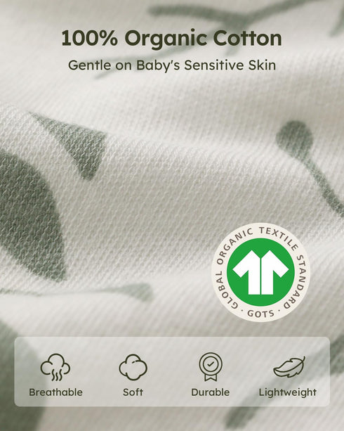 0-6 100% 2-Way 0.5 3 Pack, Yoofoss Baby Sleep Sack Months Wearable Blanket for Babies Organic Cotton Zipper TOG Toddler