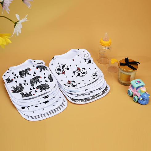 Baby Bibs Soft and Absorbent Organic Cotton Bandana Drool Bibs Set for Boys and Girls, Newborn 0-36 Months