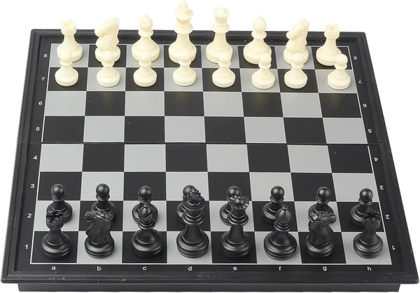 Travel Chess Set - Magnetic Portable Folding Chess Board (Medium / 9.7 Inch)