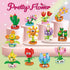 36 Packs Set, Set, IMCUAMK Valentines Party Favors Building Blocks, Ideal for Kids Classroom Exchange, Flower Bouquets