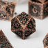 UDIXI 7-Die Metal Dice Set, Polyhedral DND Dice for Role Playing and Tabletop Games (Ancient Copper)