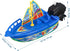 6PCS Playset Toyvian Kids Plastic Boat Toys: Boys Vehicles Boatsail Wind up Toys for Bathtub- Motorboats Kids Bathtub