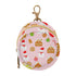Christmas Ginger Cookies Round Pacifier Storage Case with Zipper, Portable Pacifier Case