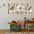 YWJKWLGS Set 3, 16x24 Inch Boho Safari Nursery Wall Art of Natural Solid Wood Framed Animal Print, Giraffe Monkey Lion