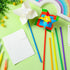 Poen 100 Summer 4 5 Inches Pcs DIY Pinwheels Paper Craft Bulk Color Your Own White Pinwheels Activity Arts July