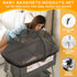 jiangcha 2-Way Bassinet Cover for Cats - Mosquito Net Cover for Bassinet Bedside Sleeper Travel Crib to Keep Cats Out