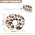Sarogrorin 2PCS Stylish Cow Print Baby Car Seat Cover Stretchy Carrier Covers for Stroller/Shopping Cart Nursing Pillow