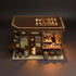 SUNNINO Book Nook Kits for Adults - DIY Miniature Bookshelf Insert with LED Lights, Creative Craft Book Nook Kits