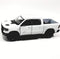 Kinsmart 2019 White Dodge Ram 1500 Pickup Truck - 1/46 O Scale Diecast Truck